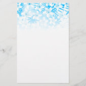 青い熱帯性ヤシの木 便箋 (正面)