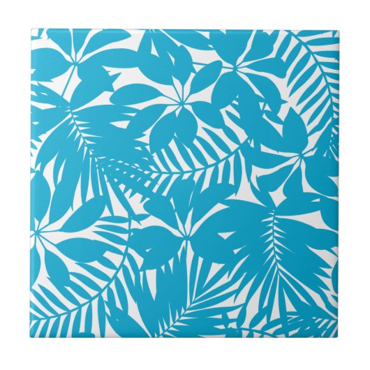 青い熱帯性 タイル (正面)