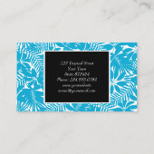 青い熱帯性 名刺 (裏面)