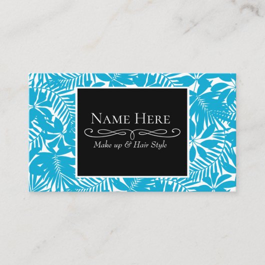 青い熱帯性 名刺 (正面)