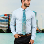 青い熱帯水 ネクタイ