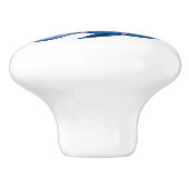 青い熱帯魚の漫画のキャビネットのノブのドアのプル セラミックノブ (側面)