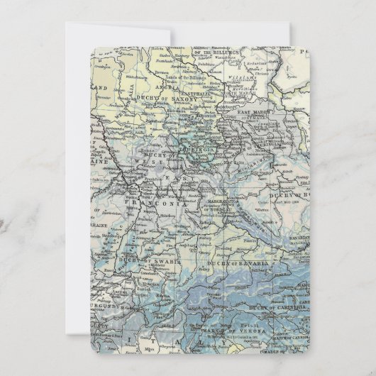 青い熱気の気球の男の子のベビーシャワー招待状 招待状 (裏面)