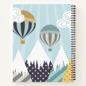 青い熱気球 ノートブック (裏面)