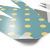 青い熱気球 フォトプリント            (角)