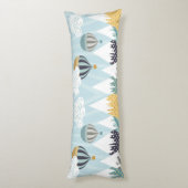 青い熱気球 ボディピロー (裏面 (縦))