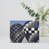 青い熱気球 ポストカード (スタンド正面)