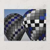 青い熱気球 ポストカード (正面)