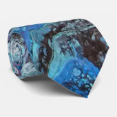青い爆発のタイ ネクタイ (ロール)