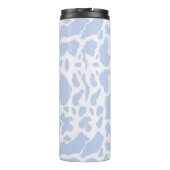 青い牛の斑点のアニマルプリントパターン タンブラー (裏面)