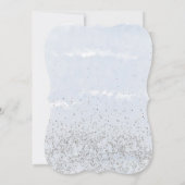 青い牡丹が私の花嫁の招待状 招待状 (裏面)