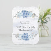 青い牡丹が私の花嫁の招待状 招待状 (スタンド正面)