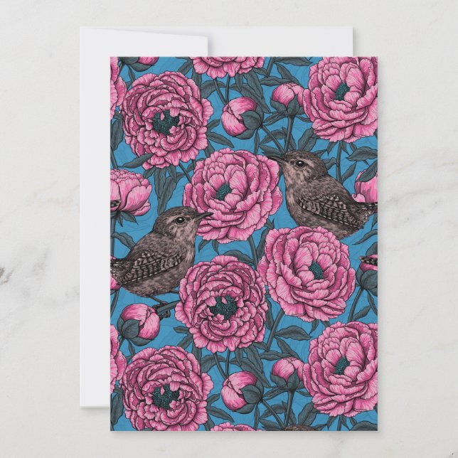 青い牡丹とレンチ (正面)