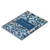 青い牡丹のフローラ私の娘の形見への手紙 ノートブック (左側)