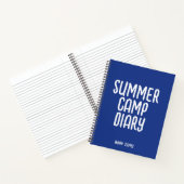 青い特別な夏のキャンプ日記 ノートブック (内部)