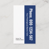 青い特殊な手書きツール層 名刺 (裏面)