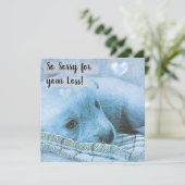 青い犬とハート カード (スタンド正面)