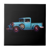 青い犬 タイル (正面)