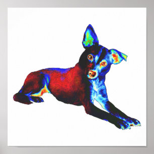 青い犬 ポスター