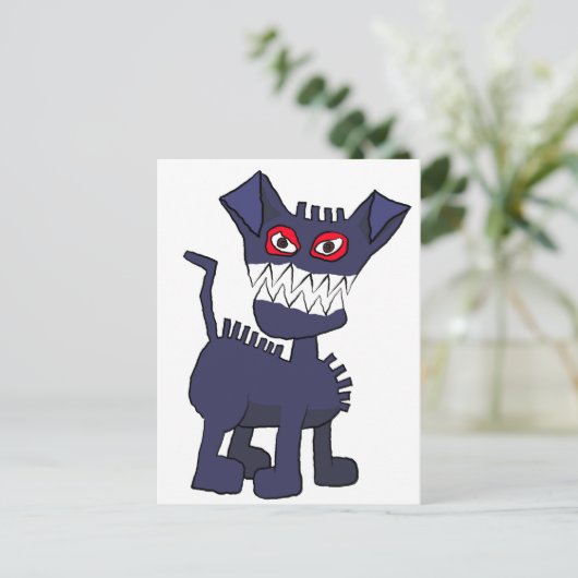 青い犬 ポストカード (スタンド正面)