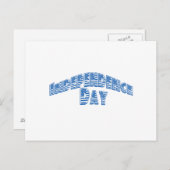 青い独立記念日 ポストカード (正面/裏面)