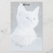 青い猫の文房具 便箋 (正面)