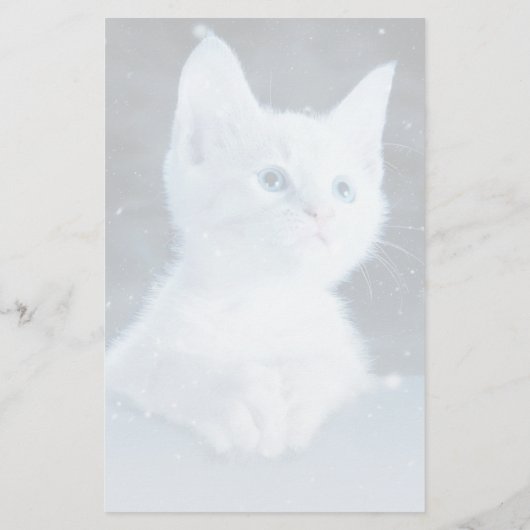 青い猫の文房具 便箋 (裏面)