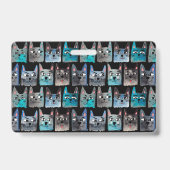 青い猫 バッジ (裏面)
