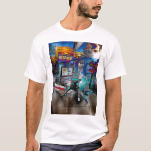 青い猿の消防署 Tシャツ