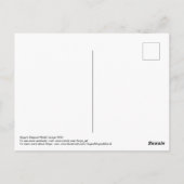 青い獣とタイプはがき付きの森 ポストカード (裏面)