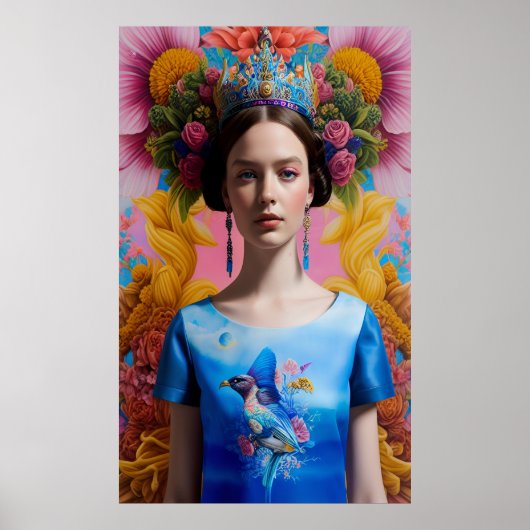 青い王冠カジュアル妃 ポスター (正面)