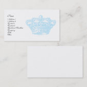 青い王冠 名刺 (正面/裏面)