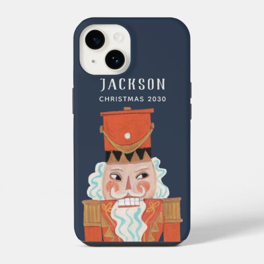 青い王子様のくるみ割り人形 バレエ キャラクター iPhoneケース (裏面)