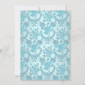 青い王子様のベビーシャワー招待状 招待状 (裏面)