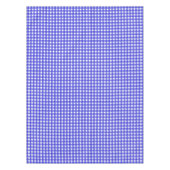 青い王室のギンガ テーブルクロス (正面)