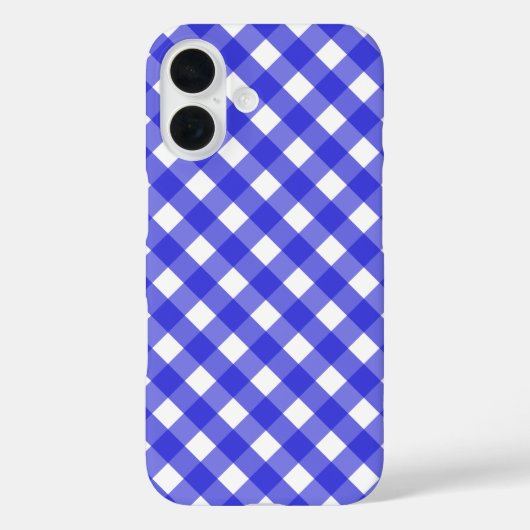 青い王室のギンガ Case-Mate iPhoneケース (裏面)