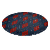 青い王室のクリアーガイルスマスパターン カッティングボード (角)