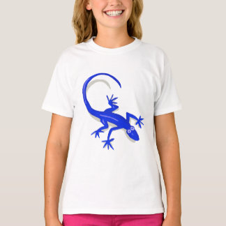 青い王室のトカゲのキッズシャツ Tシャツ