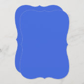 青い王室の曲線フラットカード – カスタマイズ可能 (正面/裏面)