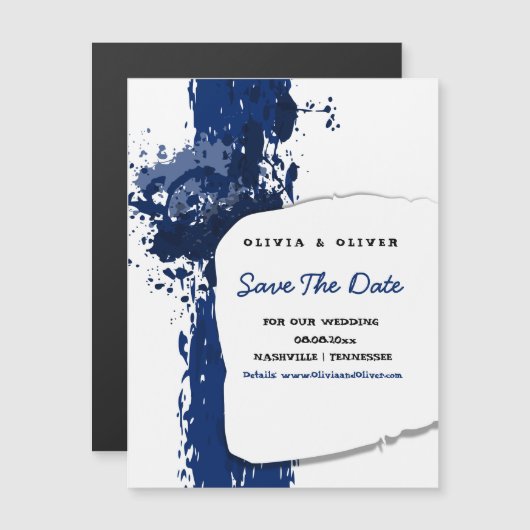 青い王室の絵を描(ばちゃばちゃ)跳ねる日付の保存 (正面/裏面)