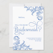 青い王室の花飾りがお前を僕の花嫁にしてくれるだろう 招待状 (正面)