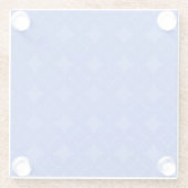 青い王室の荷柄 ガラスコースター (裏面)