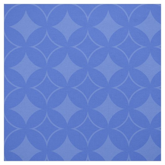 青い王室の荷柄 ファブリック (見本)