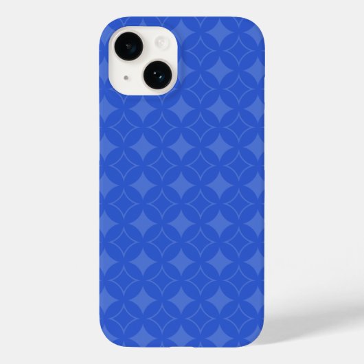 青い王室の荷柄 Case-Mate iPhoneケース (裏面)