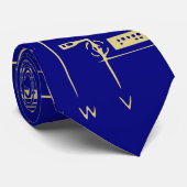 青い王室の金ゴールドTechマザーボード |回路基板 ネクタイ (ロール)