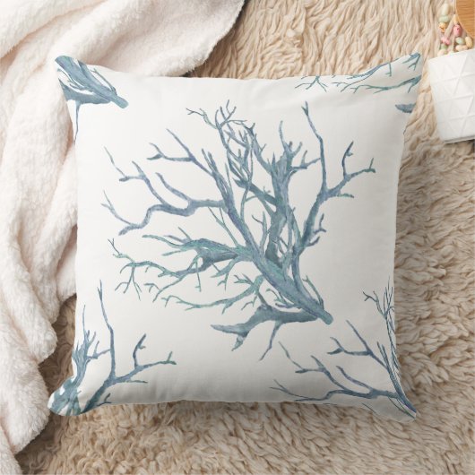 青い珊瑚礁 クッション (ブランケット)