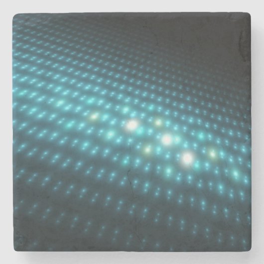 青い球体3D ストーンコースター (正面)