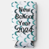 青い瑪瑙のクレセント スリム缶クーラー (正面)