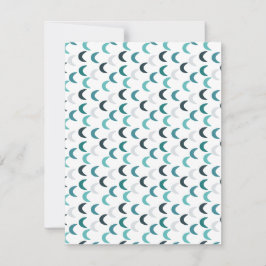 青い瑪瑙のクレセント ノートカード