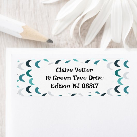 青い瑪瑙のクレセント ラベル (インサイチュ)